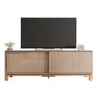 Rack Bancada Tv Para Sala De Estar 180cm Visari Marrom-freijó C01 - D'rossi - 2