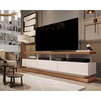 Rack Para Tv Vivare Off White Com Freijó - Germai Móveis - 2