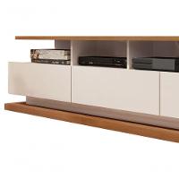 Rack Para Tv Vivare Off White Com Freijó - Germai Móveis - 3