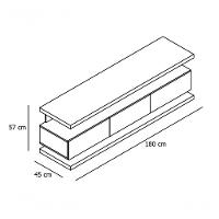 Rack Para Tv Vivare Off White Com Freijó - Germai Móveis - 5