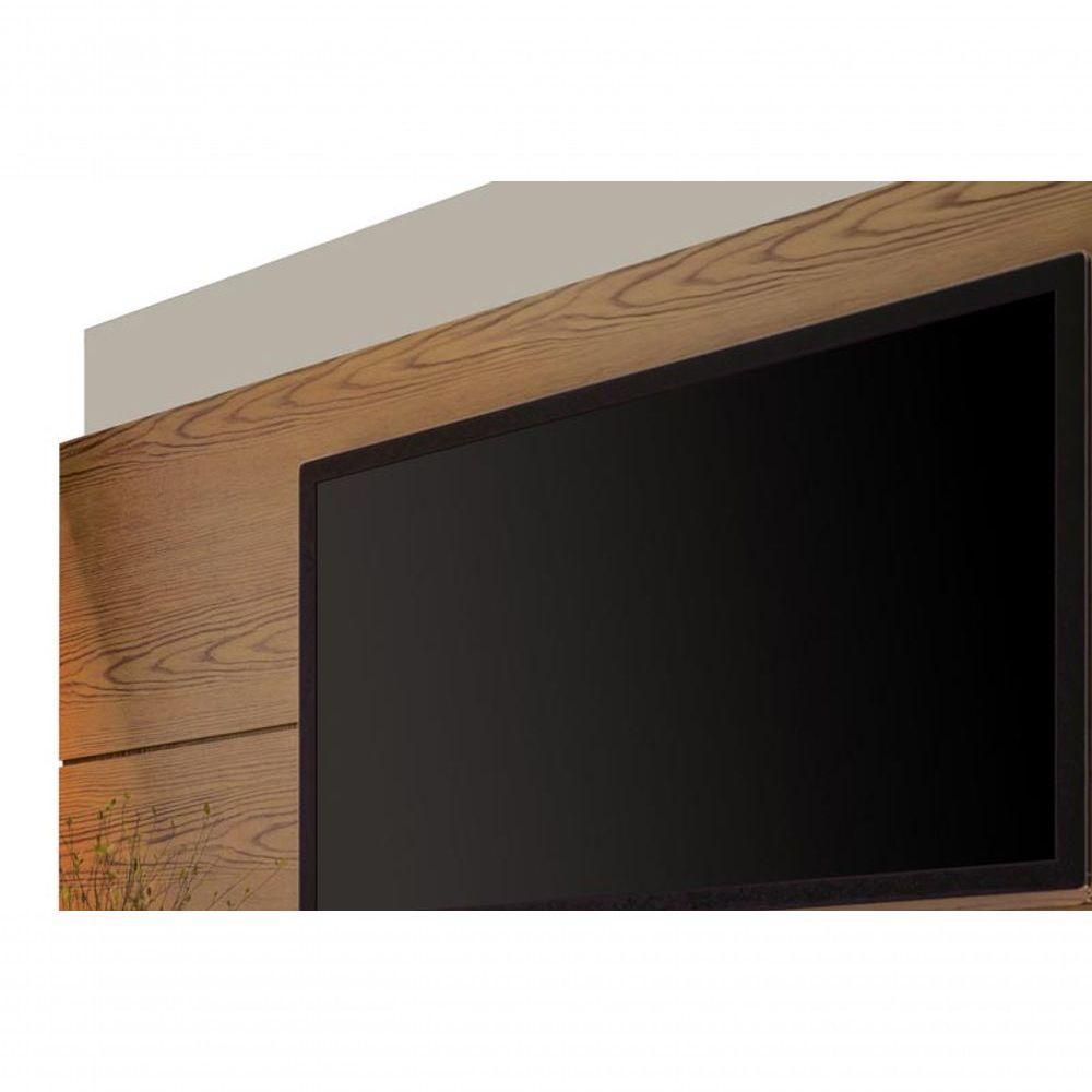 Rack Com Painel Classic 2g 1.8 Freijó Com Off White - Imcal Móveis - 3