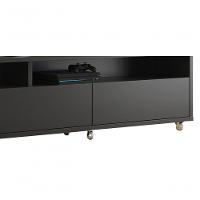 Rack Bancada Para Tv Aspen 1.8 Preto - Moveisaqui