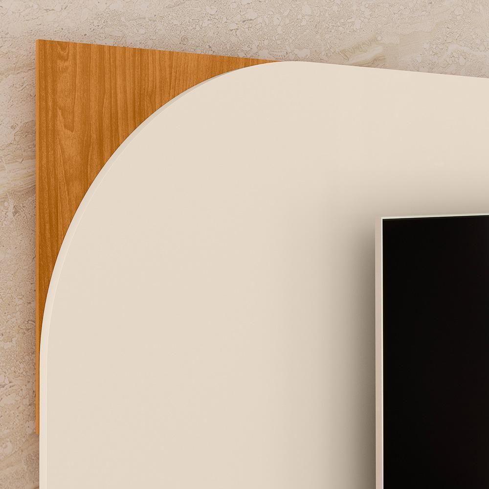 Rack Bancada Com Painel Duna Cinamomo/off White Para Tv Até 65” - Madetec Cinamomo/off White - 5