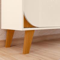 Rack Bancada Com Painel Duna Cinamomo/off White Para Tv Até 65” - Madetec Cinamomo/off White - 2