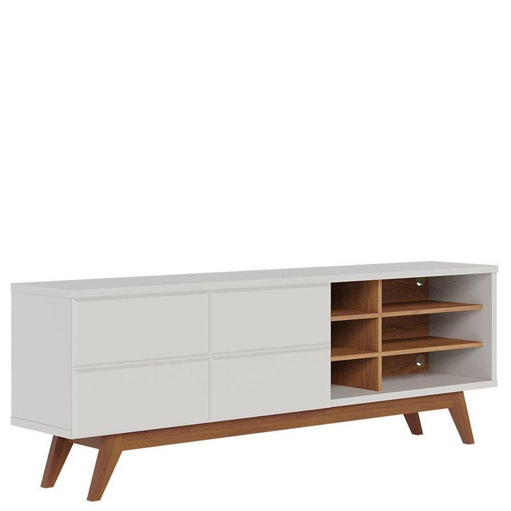 Rack Bancada Noronha 1.8 Com Mesa De Centro Jeri Off White Matte Freijó E Aparador Riviera Freijó - Colibri - 2