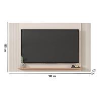 Painel Tv Até 65 Pol Extensível 136-150-180cm Suspenso Visari Off White-freijó C01 - D'rossi - 3
