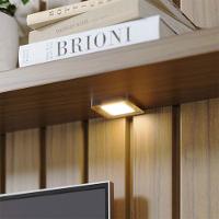 Painel Tv 65 Pol 180cm Bancada Suspensa Zurique C04 - D'rossi Preto Fosco E Noce Milano - 6