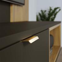 Painel Tv 65 Pol 180cm Bancada Suspensa Zurique C04 - D'rossi Preto Fosco E Noce Milano - 8