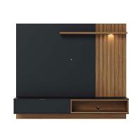 Painel Tv 65 Pol 180cm Bancada Suspensa Zurique C04 - D'rossi Preto Fosco E Noce Milano - 10