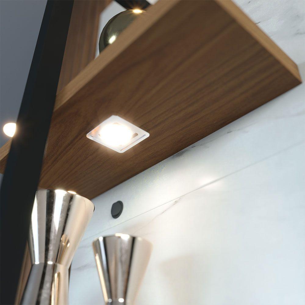 Painel Tv 58 Pol 180cm Bancada Suspensa Jordan C04 - D'rossi Freijó E Branco Neve - 6