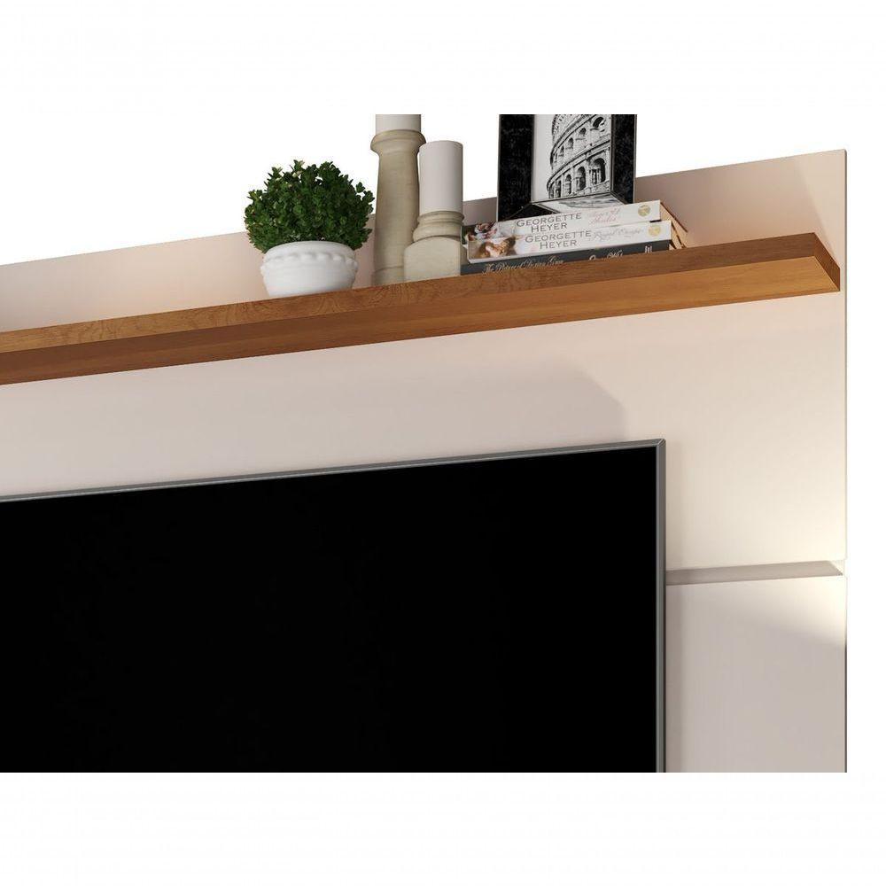 Painel Para Tv Vivare 1.8 Off White Com Freijó - Germai Móveis - 3