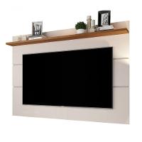Painel Para Tv Vivare 1.8 Off White Com Freijó - Germai Móveis - 1