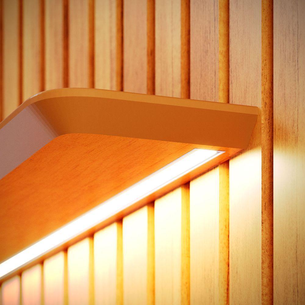 Painel Para Tv Ripado Flow 2.8 Led Nature - Móveisaqui - 3