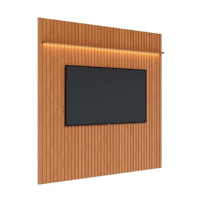 Painel Para Tv Ripado Flow 2.8 Led Nature - Móveisaqui