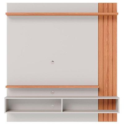 Painel Para Tv Juriti 65 Pol 2 Portas 2 Prateleiras Colibri Freijó-off White