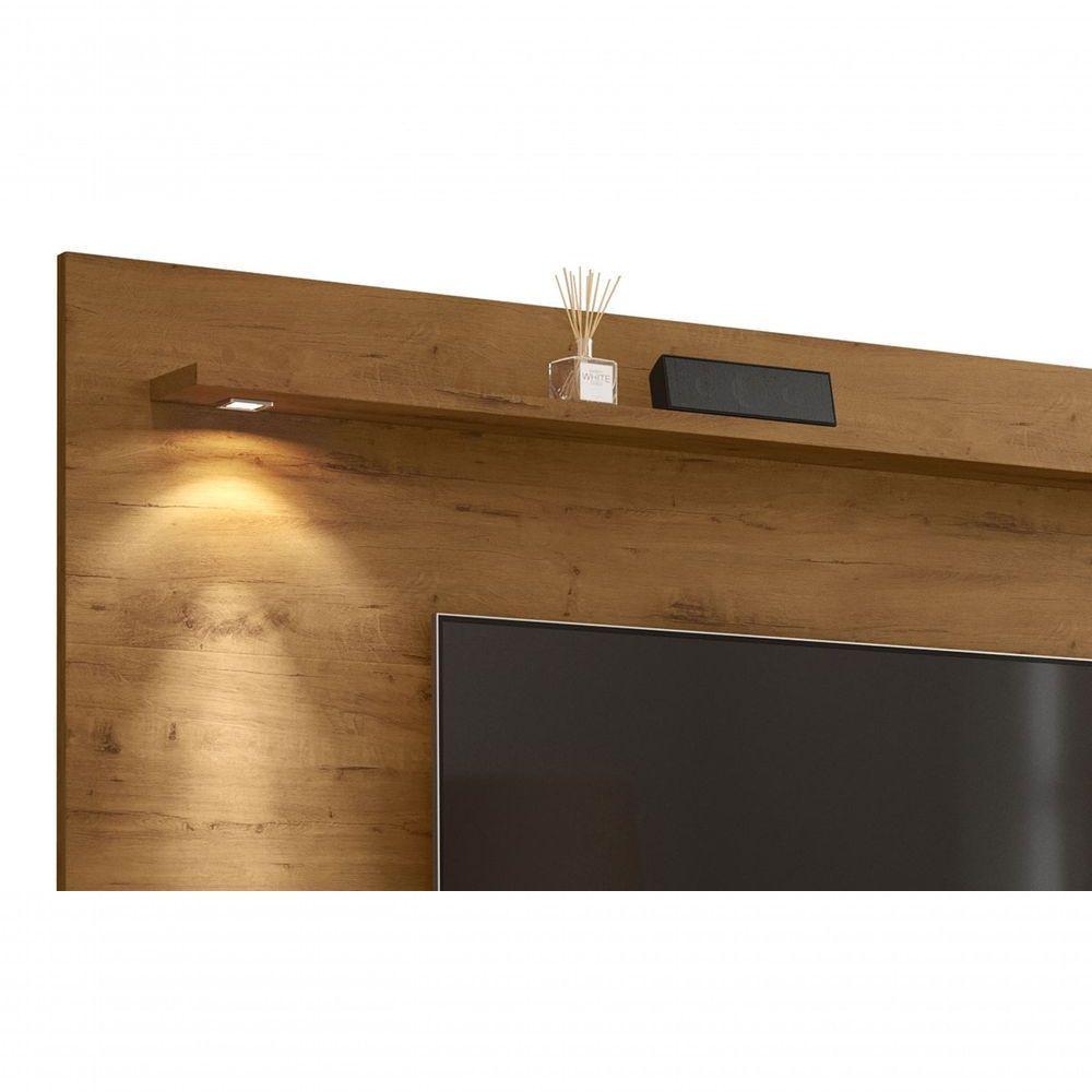 Painel Para Tv Aspen 1.8 Madeiro Canela - Moveisaqui - 3