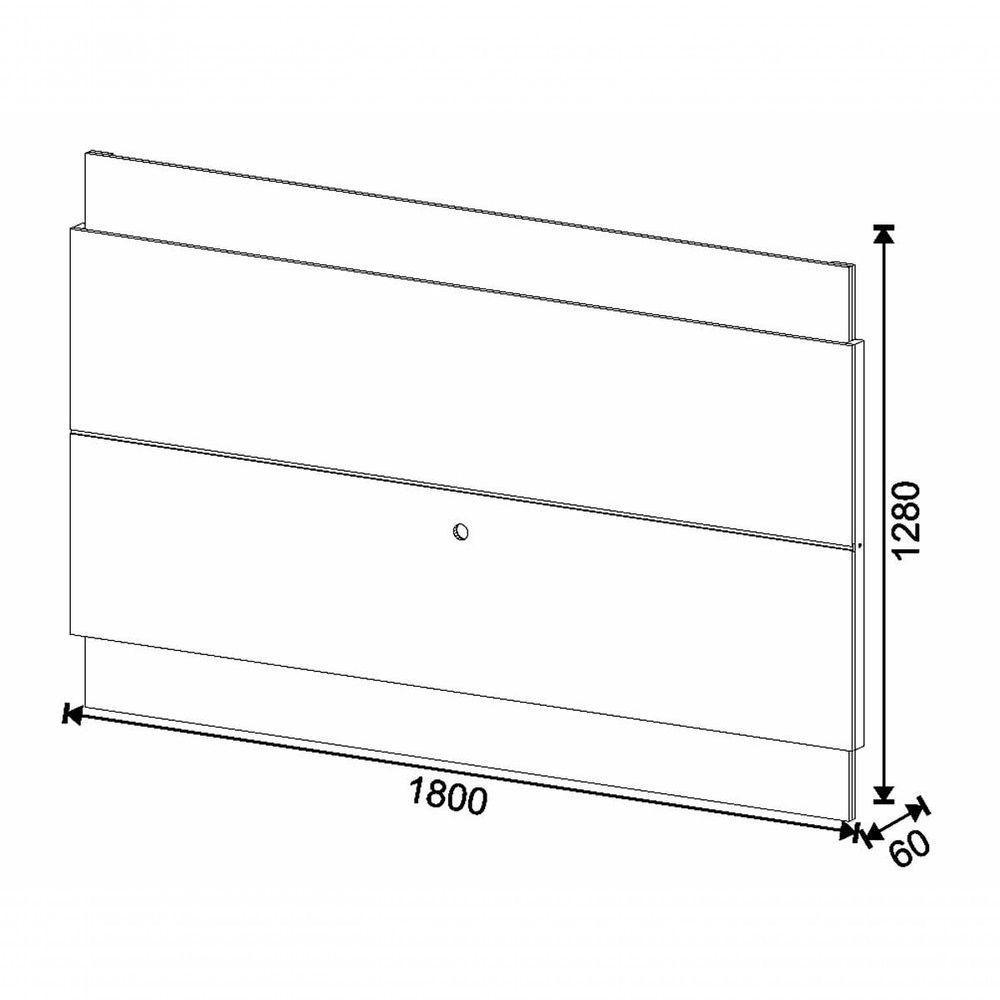 Rack Com Painel Para Tv 55 Polegadas Branco Classic 3g 1.8 - Imcal Móveis - 7