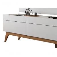 Rack Com Painel Para Tv 55 Polegadas Branco Classic 3g 1.8 - Imcal Móveis - 5