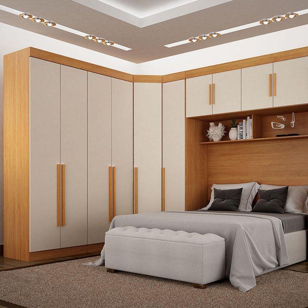 Modulo Orion Canto Obliquo Cinamomo Off White – Leifer Móveis - 7