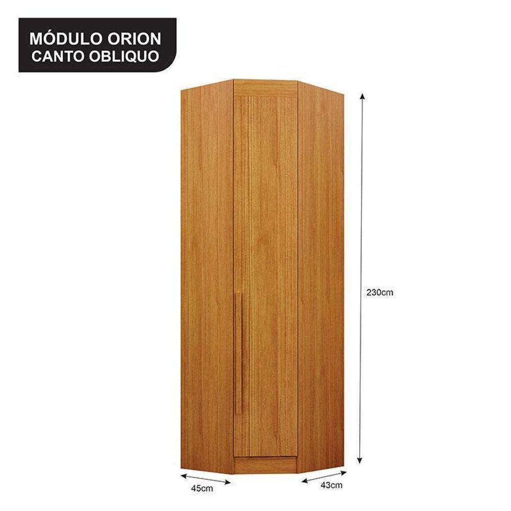 Modulo Orion Canto Obliquo Cinamomo - Leifer Móveis - 3