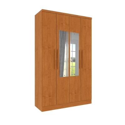 Roupeiro Amsterdam Com Espelho 4 Portas Tcil Cinamomo