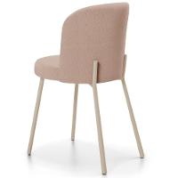 Kit 05 Cadeiras Para Sala De Jantar Cozinha Estofada Gavi Arena L02 Linho Rosê - Lyam Decor - 7