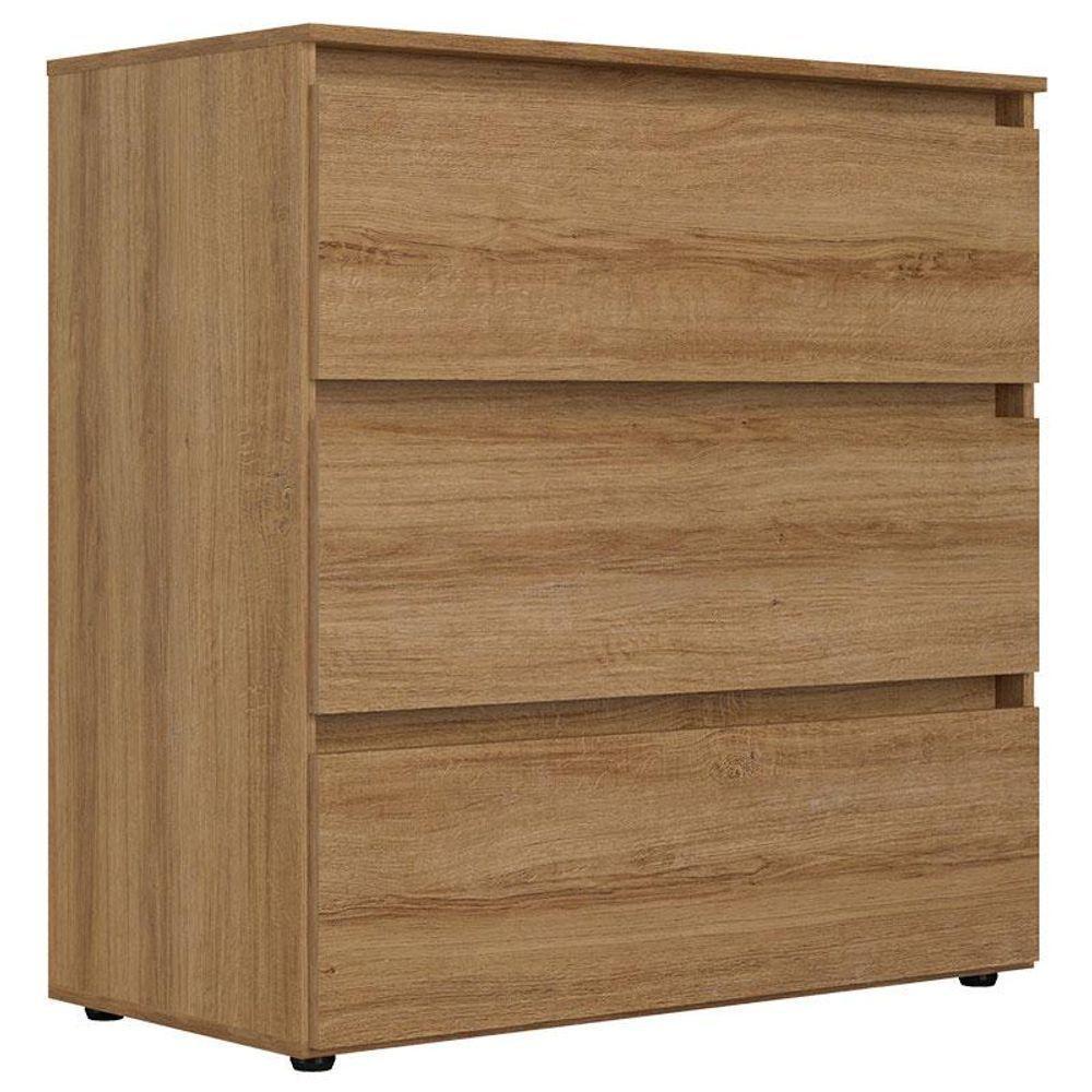 Guarda Roupa Solteiro Astro 4 Portas E Cômoda Gaveteiro Condessa Almendra Acetinado - Thb - 5