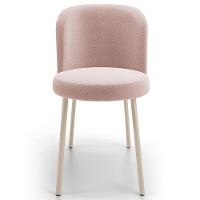 Kit 06 Cadeiras Para Sala De Jantar Cozinha Estofada Gavi Arena L02 Bouclê Rosê - Lyam Decor - 3