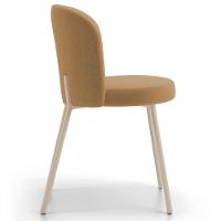 Kit 06 Cadeiras Para Sala De Jantar Cozinha Estofada Gavi Arena L02 Bouclê Mostarda - Lyam Decor - 6