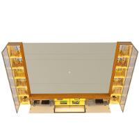 Home Luminare Reflecta 293 2 Torres Para Tvs De Até 85 Polegadas Com Led E Espelho Off White Naturale - Gelius