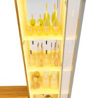 Home Luminare Reflecta 293 2 Torres Para Tvs De Até 85 Polegadas Com Led E Espelho Off White Naturale - Gelius - 7