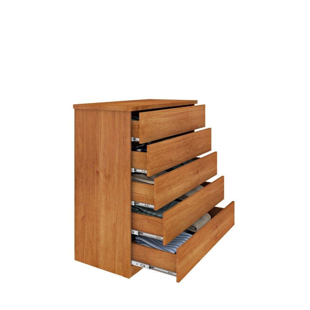 Cômoda Premium 5 Gavetas Cinamomo - 4