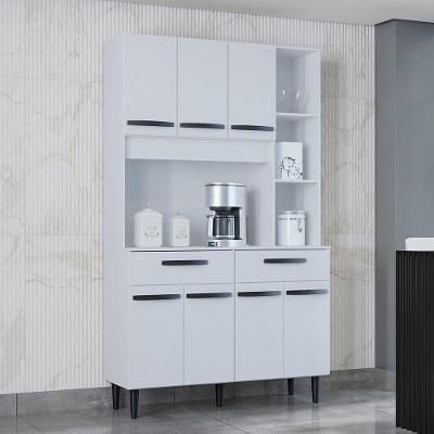 Cozinha Compacta Malu 7 Portas E 2 Gavetas Poquema Branco