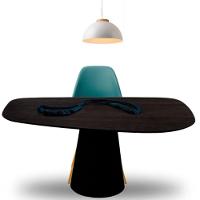 Mesa De Jantar Cone Organica Flower 160x90cmmadeira ébano - 1