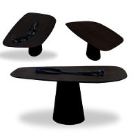 Mesa De Jantar Cone Organica Flower 160x90cmmadeira ébano - 3