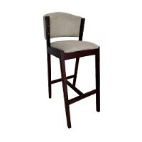 Kit 3 Cadeiras De Jantar Debora Com 2 Banquetas Ana Madeira Maciça Castanho Premium Linho Bege - 3