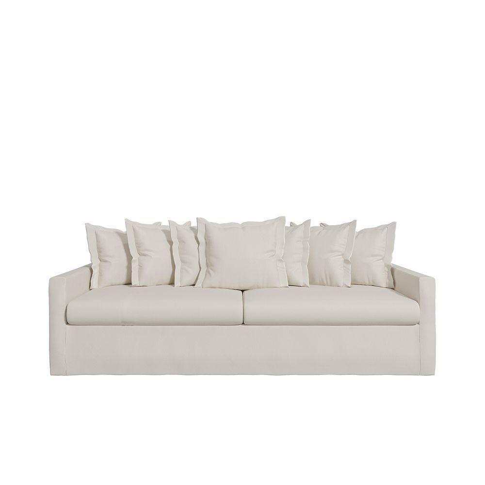 Sofá Living Laguna 2,20m Com Capa Removível Lavável Cor Marfim 2250 - 3