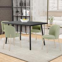 Kit 06 Cadeiras Para Sala De Jantar Cozinha Estofada Gavi Arena L02 Bouclê Oliva - Lyam Decor - 2