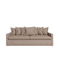 Sofá Living Laguna 2,40m Com Capa Removível Lavável Cor Bege Claro 2251 - 2