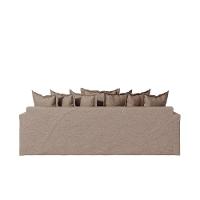 Sofá Living Laguna 2,40m Com Capa Removível Lavável Cor Bege Claro 2251 - 5