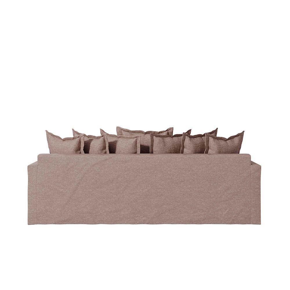 Sofá Living Laguna 2,80m Com Capa Removível Lavável Cor Bege Escuro 2253 - 5