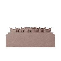 Sofá Living Laguna 2,80m Com Capa Removível Lavável Cor Bege Escuro 2253 - 5