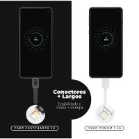 Cabo Dual Shock Micro Usb V8 Preto - 1,2M - Gshield - 2