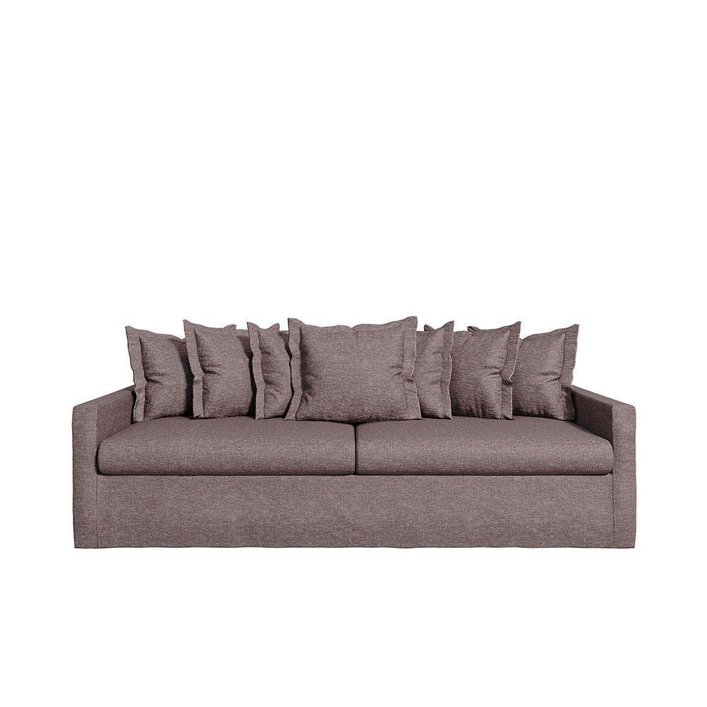 Sofá Living Laguna 2,20m Com Capa Removível Lavável Cor Prata 2252 - 3