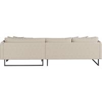 Sofá Jade Com Chaise Lateral Direita 2,84m Em Linho Cor Cru 2520 - 2