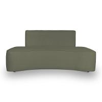 Sofá Forma Orgânico 3 Lugares Recepção Sala Curvo Escritório Menta - 7