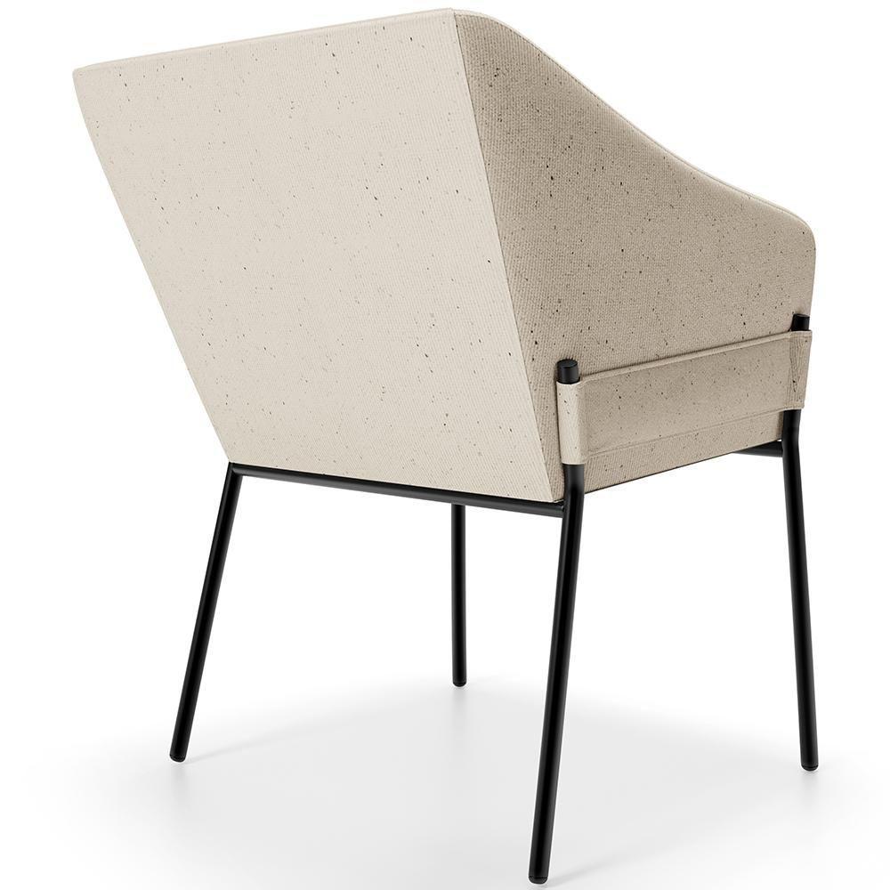 Kit 4 Cadeiras Para Sala De Jantar Estar Living Olívia L02 Linho Bege - Lyam Decor - 7