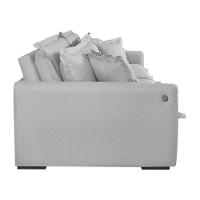 Sofá Retrátil E Reclinável Iris 2,20m Linho Cor Cinza 2341 Usb Com Kit Usb - 5