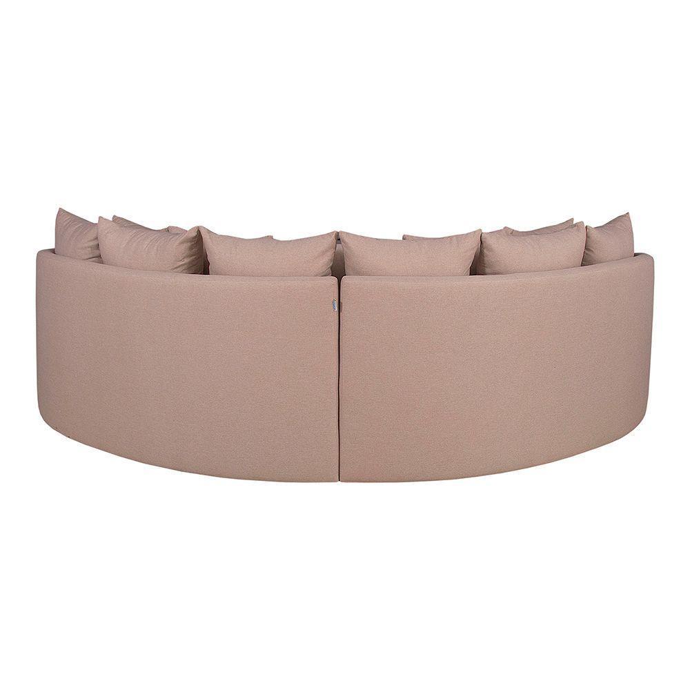 Sofá Tulip Orgânico 2,50m Em Linho Com Pés De Madeira Cor Cru 2320 - 6