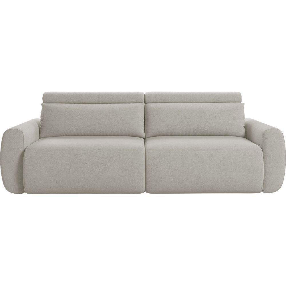 Sofá Retrátil E Reclinável Peony 1,80m Linho Cor Bege Claro 2372 - 5